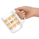 CORGI Emojis Emoticons CORGI 11oz or 15oz COFFEE MUG