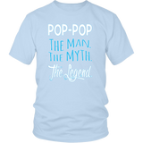 POP-POP The Man. The Myth. The Legend. Unisex T-Shirt - J & S Graphics