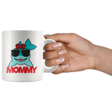 Couples COFFEE MUG Set, Mommy Shark & Daddy Shark Matching Mugs