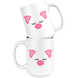 Cute Pig Face 11oz or 15oz COFFEE MUG