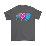 PEACE LOVE FLIP FLOPS Men's or Women's T-Shirt - J & S Graphics