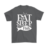 EAT SLEEP FISH Unisex T-Shirt 10 colors available