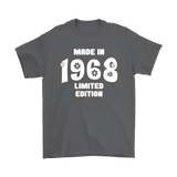 Made in 1968 Limited Edition Unisex short sleeve t-shirt