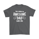 Father's Day Gift This is what an Awesome Dad Looks Like Mens T-Shirt - J & S Graphics