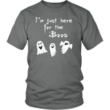 I'm Just Here for the Boos Funny Halloween Unisex T-Shirt - J & S Graphics