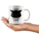 Purr the Fluffin' Coffee CAT COFFEE MUG 11oz or 15oz