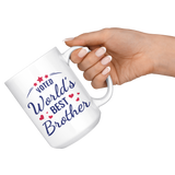 VOTED World's Best Brother COFFEE MUG 11oz or 15oz