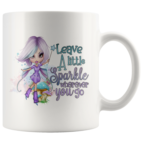 Leave a Little Sparkle Wherever You Go Fairy COFFEE MUG 11oz or 15oz