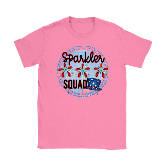 SPARKLER SQUAD Fireworks, Summertime, July 4th Women's T-Shirt