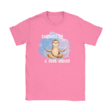 Namast'ay 6 Feet Away Yoga Sloth Women's T-Shirt Social Distancing