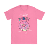 The ANATOMY of a DONUT Women's T-Shirt - J & S Graphics