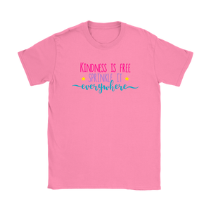 KINDNESS is FREE, Sprinkle it Everywhere Women's T-Shirt - J & S Graphics