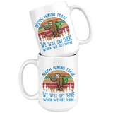 SLOTH HIKING TEAM COFFEE MUG 11oz or 15oz