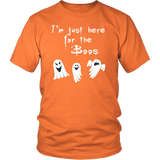 I'm Just Here for the Boos Funny Halloween Unisex T-Shirt - J & S Graphics