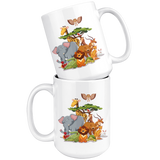 WILD ANIMALS 11oz or 15oz COFFEE MUG