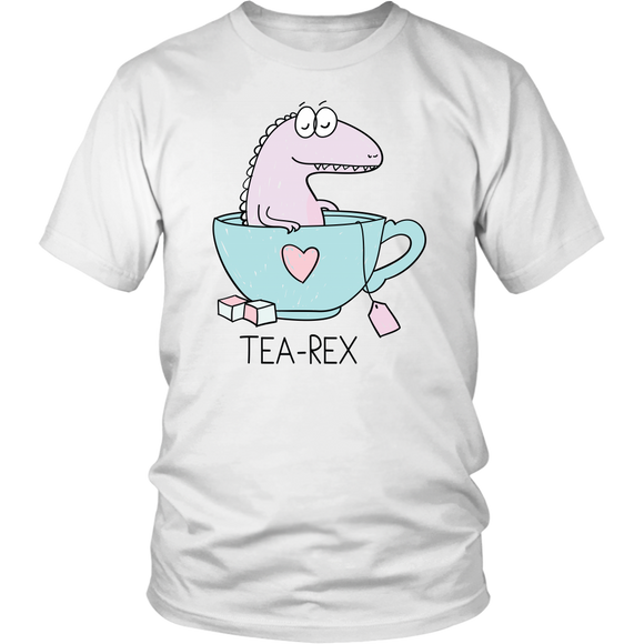 TEA REX - Humorous Unisex T-Shirt, T-Rex - J & S Graphics