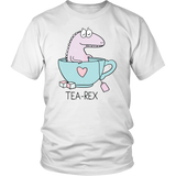 TEA REX - Humorous Unisex T-Shirt, T-Rex - J & S Graphics