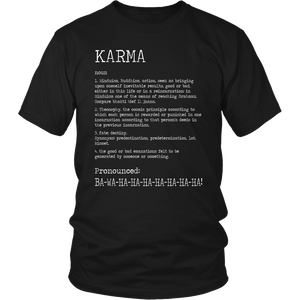 KARMA Definition, Unisex T-Shirt - J & S Graphics