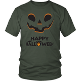 Happy Halloween Pumpkin Face Unisex T-Shirt - J & S Graphics