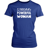 STRONG POWERFUL WOMAN Women's short sleeve T-Shirt - J & S Graphics