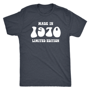 MADE in 1970 Men's Triblend T-Shirt - J & S Graphics