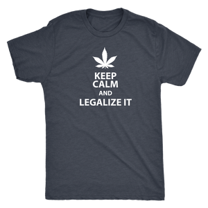 Keep Calm and Legalize It Men's Triblend T-Shirt - J & S Graphics