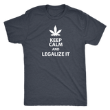 Keep Calm and Legalize It Men's Triblend T-Shirt - J & S Graphics