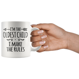 SIBLING RULES Coffee Mugs, Oldest Child, Middle Child, Youngest Child - J & S Graphics