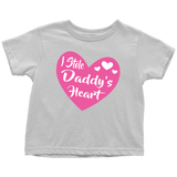 I STOLE DADDY'S HEART Onesies and Infant, Toddler, Youth Size T-Shirts - J & S Graphics
