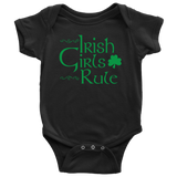 Irish Girls Rule Baby Bodysuit - J & S Graphics