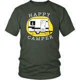 HAPPY CAMPER Vintage Trailer Unisex T-Shirt - J & S Graphics