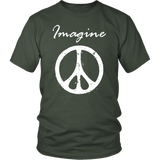 IMAGINE PEACE Short Sleeve Unisex T-Shirt - J & S Graphics