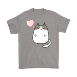Cute KAWAII CAT with Heart Unisex T-Shirt