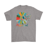 HIPPIE SOUL Peace sign and Flowers Unisex T-Shirt