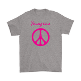 IMAGINE PEACE Men's T-Shirt, Peace Sign - J & S Graphics