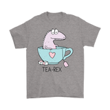 TEA REX - Humorous Men's T-Shirt, T-Rex - J & S Graphics