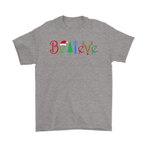 BELIEVE Christmas Design Unisex T-Shirt