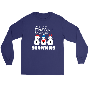 Chillin with My SNOWMIES Long Sleeve Unisex T-Shirt