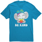 BE KIND Elephant with Rainbow Heart Unisex T-Shirt