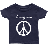 IMAGINE PEACE Short Sleeve Infant T-Shirt - J & S Graphics