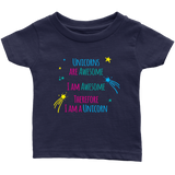 I AM an AWESOME UNICORN Infant T-Shirt - J & S Graphics