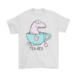 TEA REX - Humorous Men's T-Shirt, T-Rex - J & S Graphics