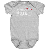 But First, MILK Baby One Piece Snap Bodysuit