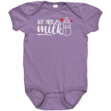 But First, MILK Baby One Piece Snap Bodysuit