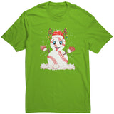 CHRISTMAS BASEBALL SNOWMAN Reindeer Unisex T-Shirt