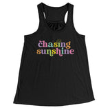 Chasing Sunshine Women's Flowy Racerback Tank Top
