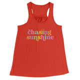 Chasing Sunshine Women's Flowy Racerback Tank Top