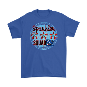 SPARKLER SQUAD Fireworks, Summertime, July 4th, Men's T-Shirt