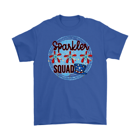 SPARKLER SQUAD Fireworks, Summertime, July 4th, Men's T-Shirt