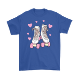 Retro White and Pink ROLLER SKATES Unisex T-Shirt